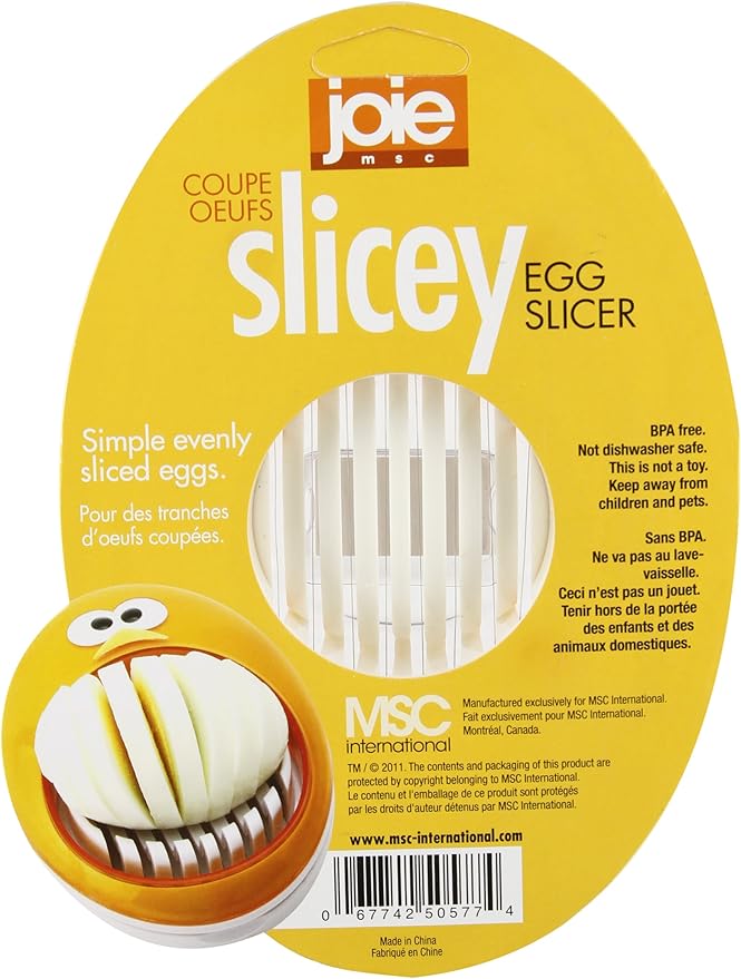 Joie MSC Egg Slicer, Plastic, Orange