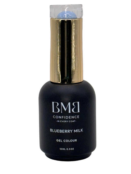 Gel Polish for Nails (BLUEBERRY MILK, 15ml/0.5oz) | Luxurious Spa Quality Acrylic UV/LED Fingernail Paint | Easy Application, Long-Lasting, Vibrant Colors, Chip Resistant