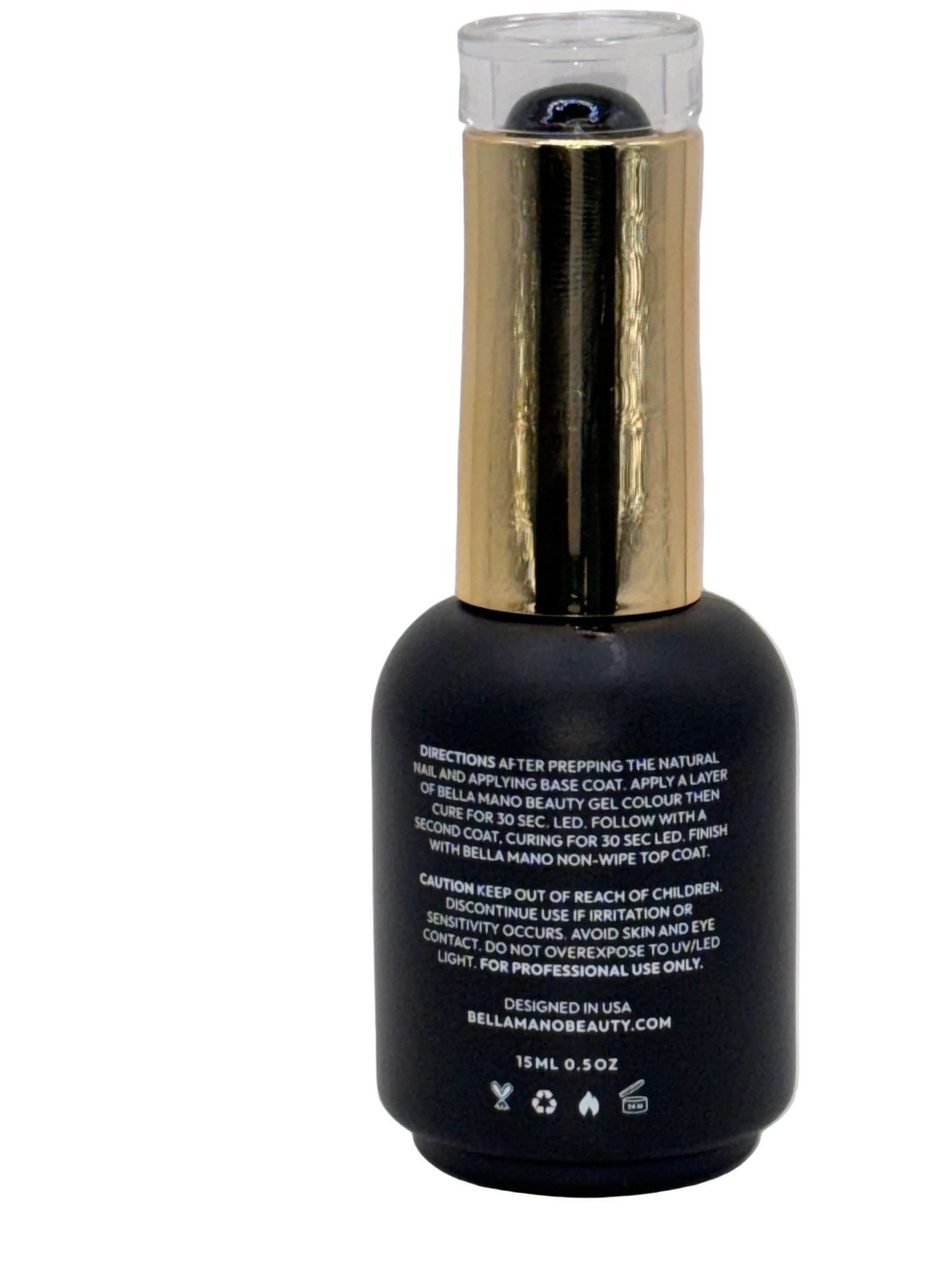 Gel Polish for Nails (DARK NIGHT, 15ml/0.5oz) | Luxurious Spa Quality Acrylic UV/LED Fingernail Paint | Easy Application, Long-Lasting, Vibrant Colors, Chip Resistant