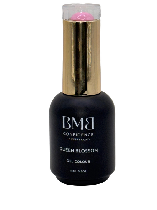 Gel Polish for Nails (QUEEN BLOSSOM, 15ml/0.5oz) | Luxurious Spa Quality Acrylic UV/LED Fingernail Paint | Easy Application, Long-Lasting, Vibrant Colors, Chip Resistant