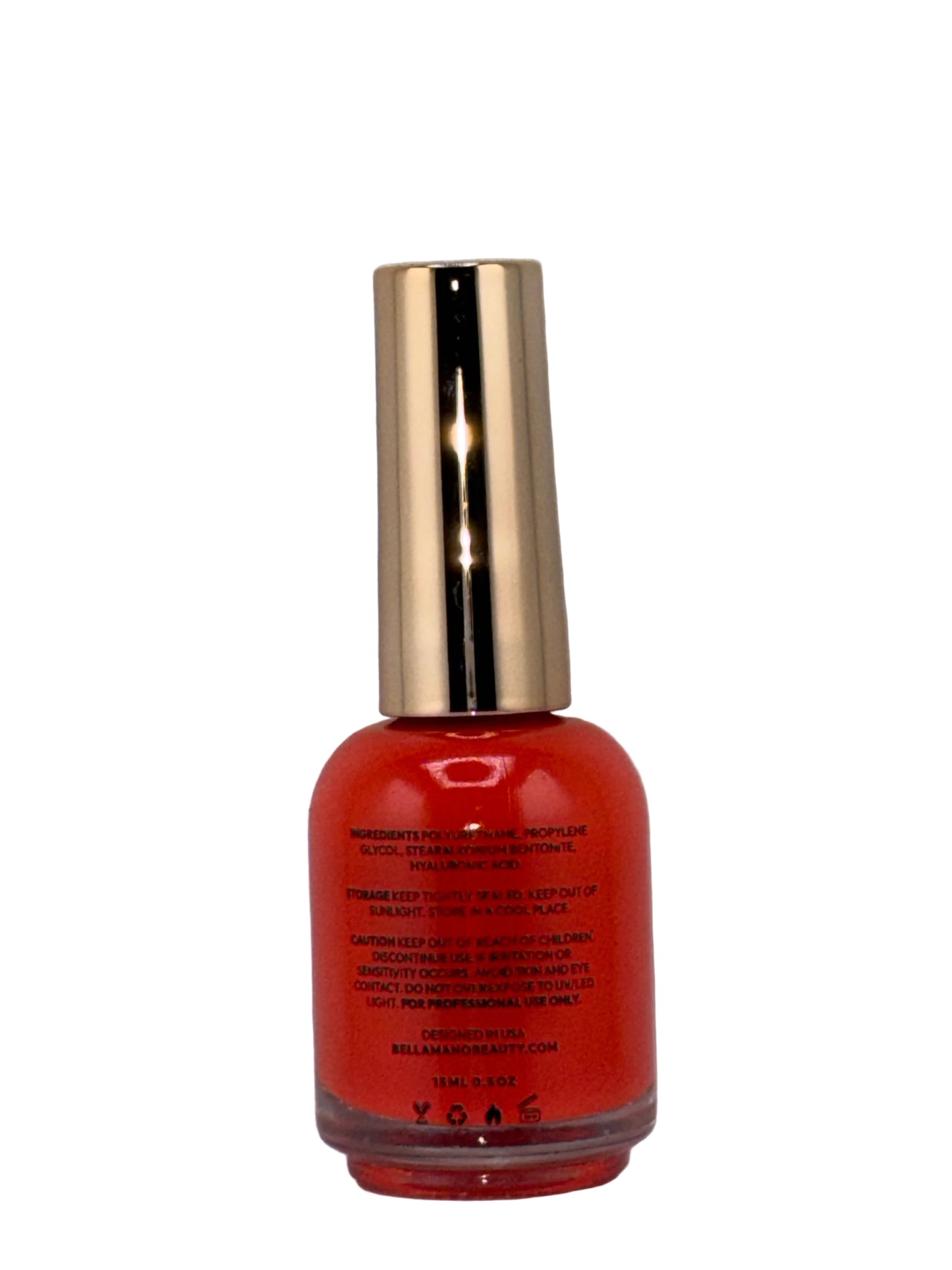 Polish for Nails (CALIFORNIA POPPY, 15ml/0.5oz) | Luxurious Spa Quality Acrylic UV/LED Fingernail Paint | Easy Application, Long-Lasting, Vibrant Colors, Chip Resistant