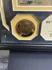 Framed/Signed Ben Roethlisberger 8x10 Super Bowl Champion Gold Coins