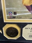 Framed/Signed Ben Roethlisberger 8x10 Super Bowl Champion Gold Coins