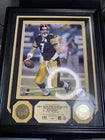 Framed/Signed Ben Roethlisberger 8x10 Super Bowl Champion Gold Coins
